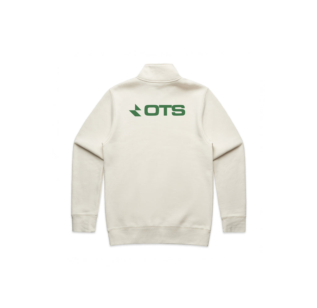 Cream OTS Quarterzip